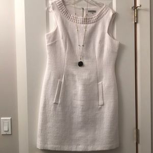 White cocktail dress
